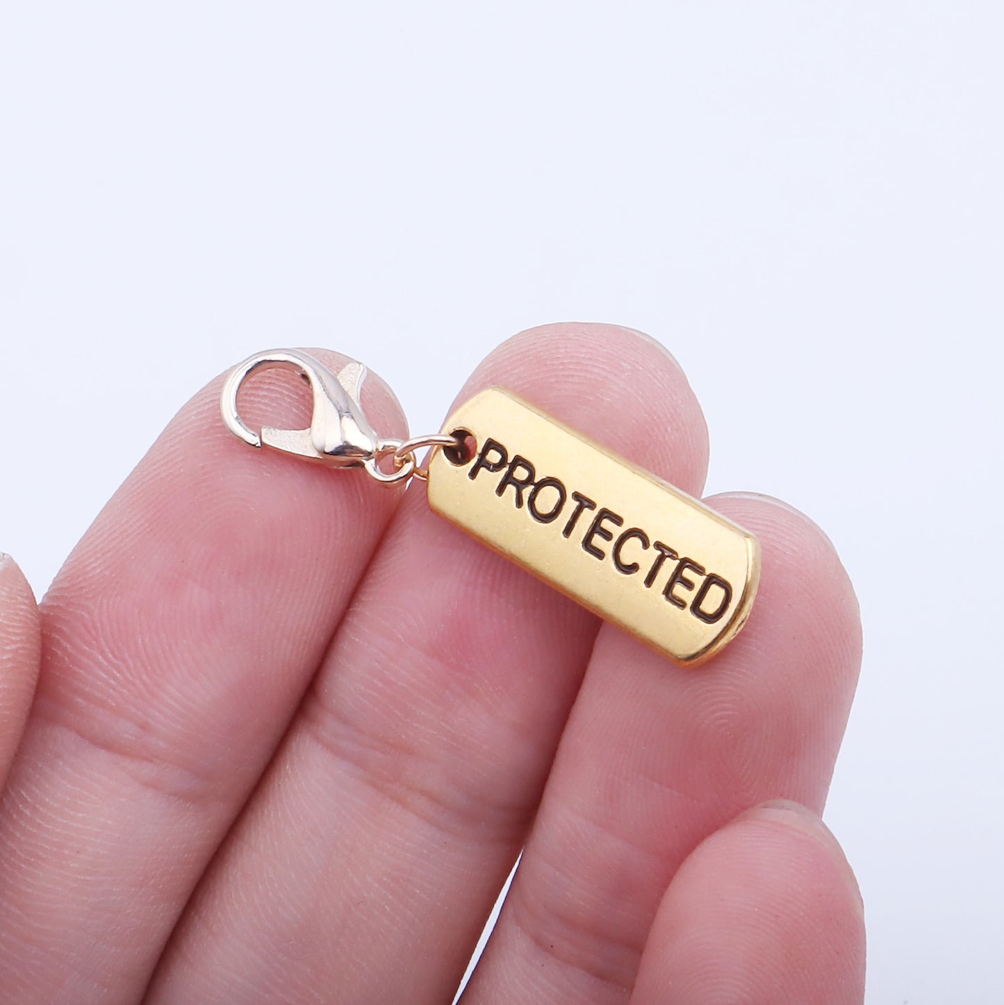Lobster Clasp Gold English Word Alloy Pendant